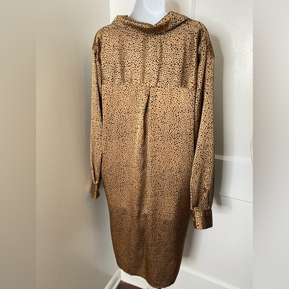 Brown and Black leopard Dot Long Sleeve top JON & ANNA CONTEMPORARY - Picture 3 of 5